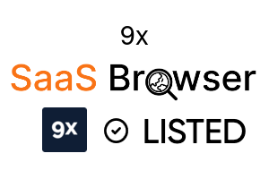 9x - SaaS Browser Verified Badge