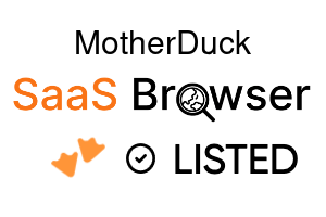 MotherDuck - SaaS Browser Verified Badge