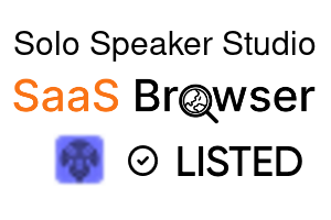 Solo Speaker Studio - SaaS Browser Verified Badge