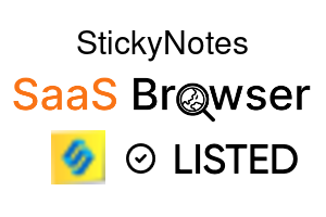 StickyNotes - SaaS Browser Verified Badge