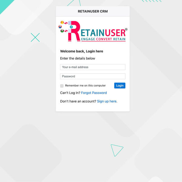 Retainuser CRM Software Screenshot 3