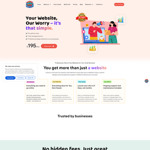 Hassle Free Websites Screenshot