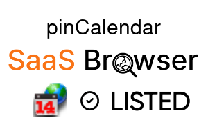 pinCalendar - SaaS Browser Verified Badge