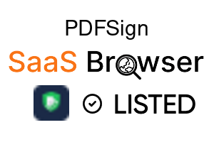 PDFSign - SaaS Browser Verified Badge