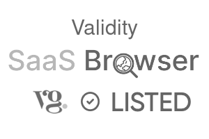 Validity - SaaS Browser Verified Badge