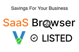 Savings For Your Business - SaaS Browser Verified Badge
