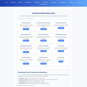 FreeInvoiceGenerator Screenshot