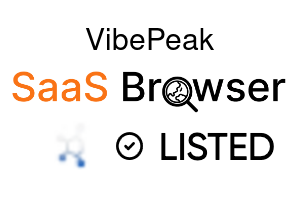 VibePeak - SaaS Browser Verified Badge