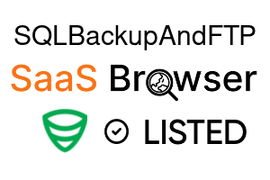 SQLBackupAndFTP - SaaS Browser Verified Badge