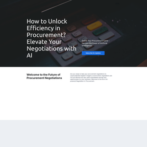 AI Negotiation Platform Screenshot
