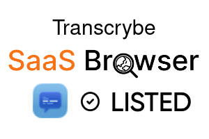 Transcrybe - SaaS Browser Verified Badge