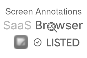 Screen Annotations - SaaS Browser Verified Badge