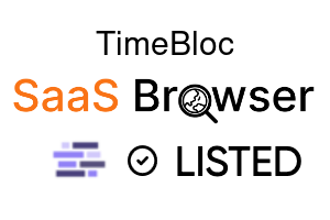 TimeBloc - SaaS Browser Verified Badge