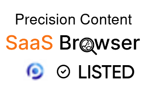 Precision Content - SaaS Browser Verified Badge