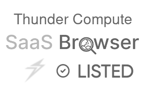 Thunder Compute - SaaS Browser Verified Badge