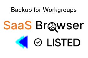 Backup for Workgroups - SaaS Browser Verified Badge