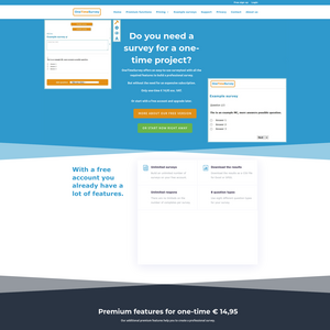 OneTimeSurvey Screenshot