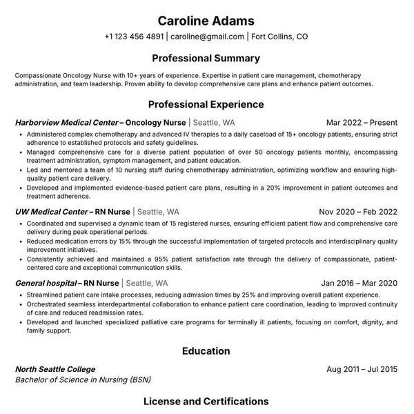 Nurse Resume Builder Screenshot 6