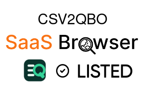 CSV2QBO - SaaS Browser Verified Badge