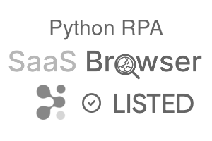 Python RPA - SaaS Browser Verified Badge