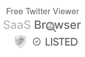Free Twitter Viewer - SaaS Browser Verified Badge
