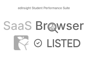 edInsight Student Performance Suite - SaaS Browser Verified Badge