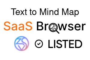 Text to Mind Map - SaaS Browser Verified Badge
