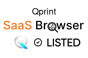 Qprint - SaaS Browser Verified Badge