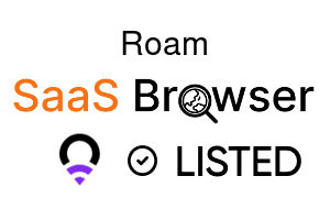 Roam - SaaS Browser Verified Badge