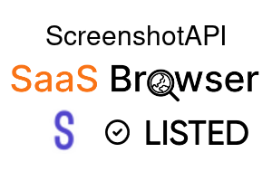 ScreenshotAPI - SaaS Browser Verified Badge