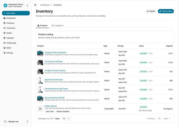 RentalBench Screenshot 4