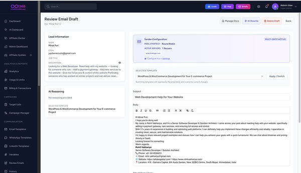 LeadGenX360 email automation  Screenshot 6