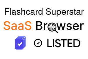 Flashcard Superstar - SaaS Browser Verified Badge