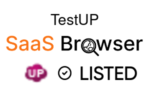 TestUP - SaaS Browser Verified Badge