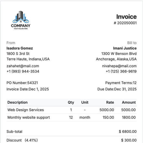 GenerateBill Screenshot 2
