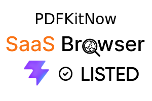 PDFKitNow - SaaS Browser Verified Badge