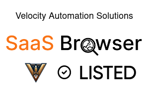 Velocity Automation Solutions - SaaS Browser Verified Badge