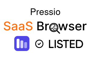 Pressio - SaaS Browser Verified Badge