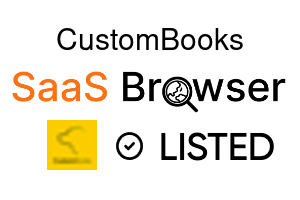 CustomBooks - SaaS Browser Verified Badge