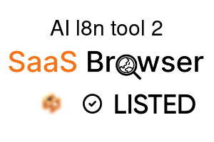 AI l8n tool 2 - SaaS Browser Verified Badge