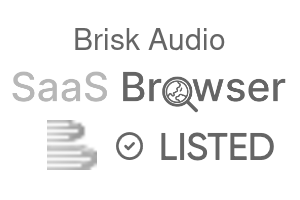 Brisk Audio - SaaS Browser Verified Badge