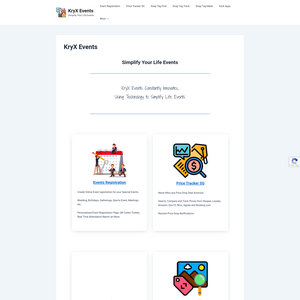 KryX Events Screenshot