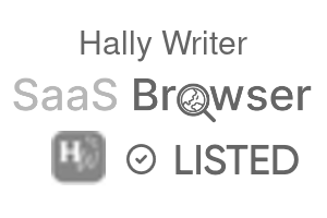 Hally Writer - SaaS Browser Verified Badge