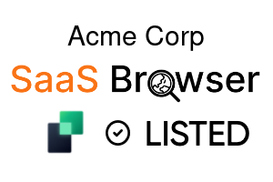 Acme Corp - SaaS Browser Verified Badge