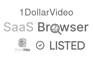 1DollarVideo - SaaS Browser Verified Badge