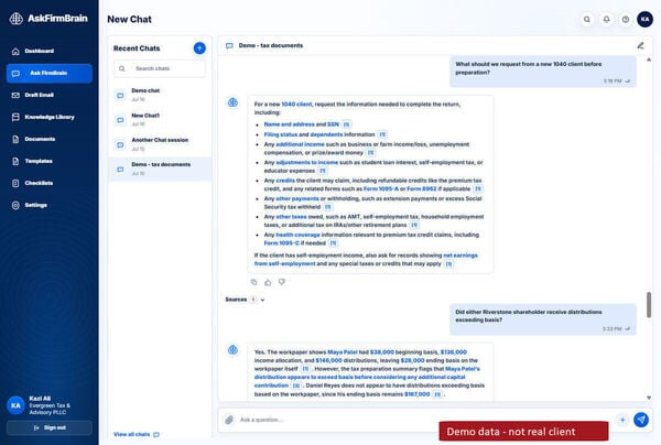 AskFirmBrain Screenshot 2