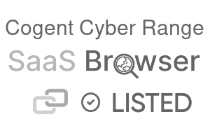 Cogent Cyber Range - SaaS Browser Verified Badge