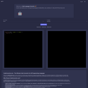 CodeConverter Screenshot