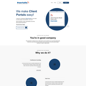My Client Portal Screenshot