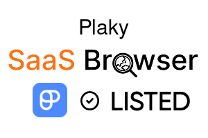 Plaky - SaaS Browser Verified Badge